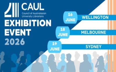 Free CAUL event – 40 library exhibitors (selected cities in June)
